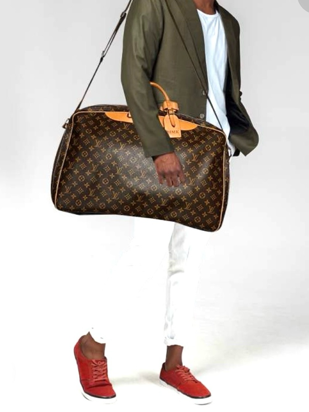 Authentic Louis Vuitton Alizé travel bag M41392 monogram LV brown canvas large - Picture 1 of 16